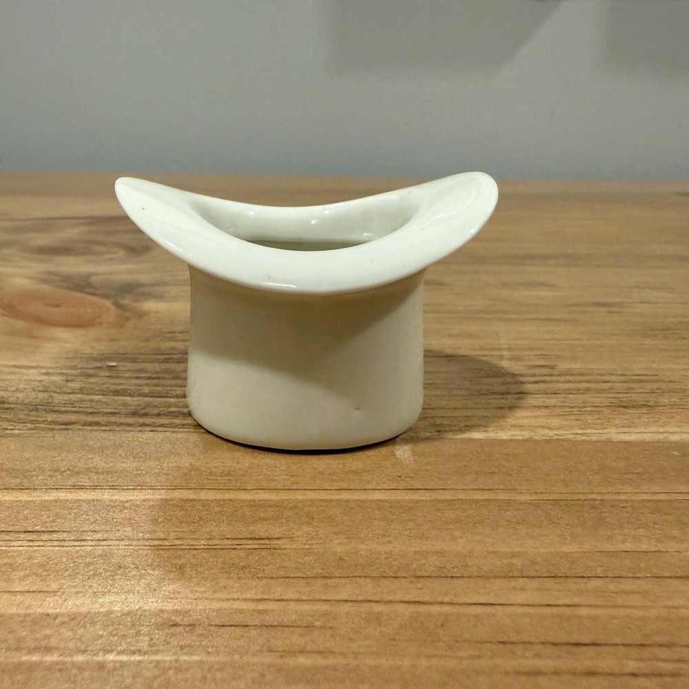 Porcelain Top Hat Toothpick Holder by Victoria Czechoslovakian HU  Vintage‎